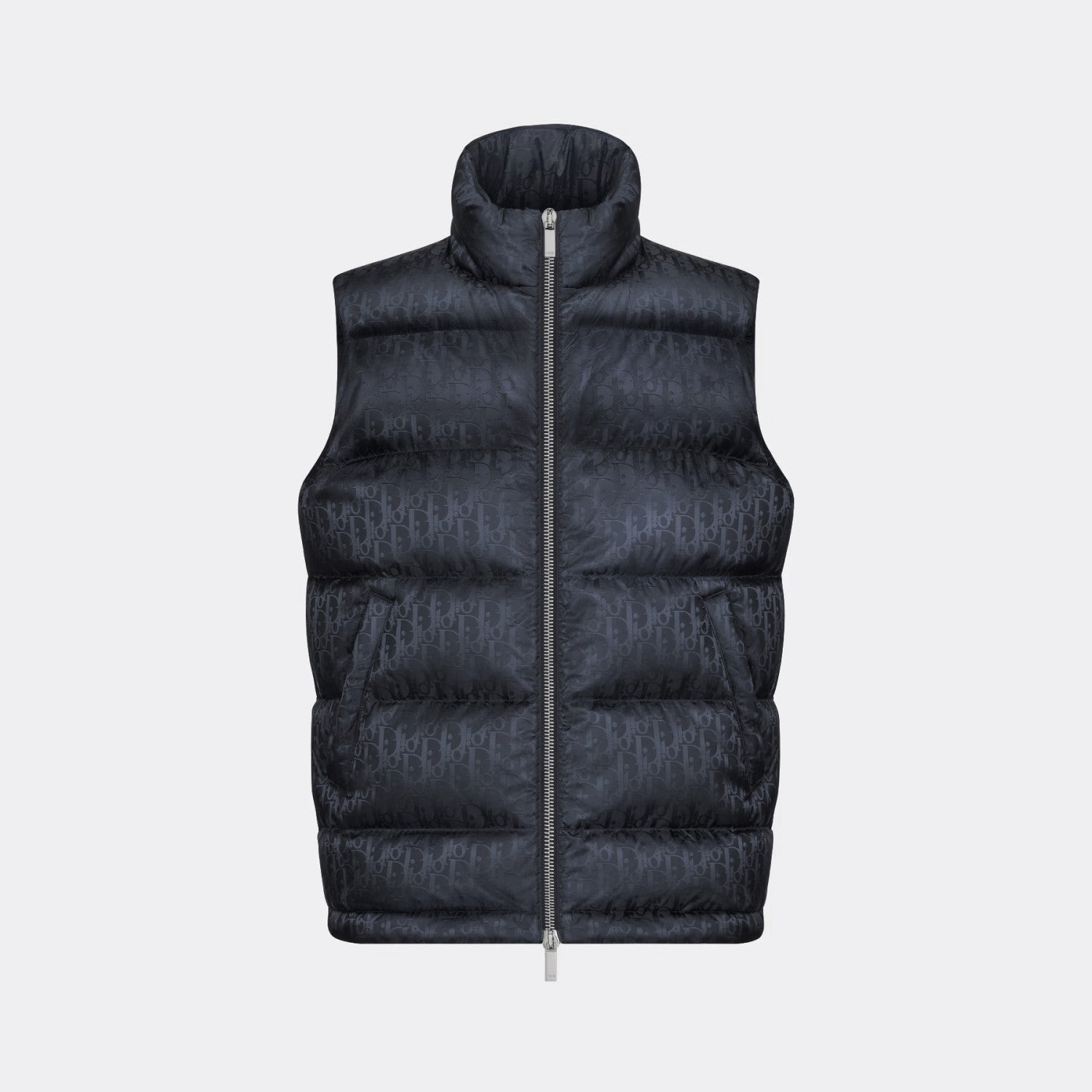 Dior Oblique Sleeveless Down Jacket Zip Puffer Vest Men's Autumn And Winter Fashion Trend Sleeveless Warm Jacket #96497