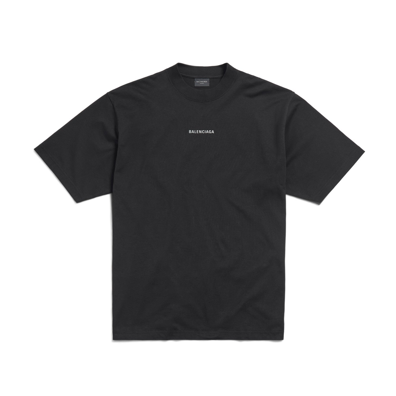 Balenciaga Men's Summer Solid Colour Letter Print Round Neck Cotton Short Sleeve T-Shirt #76722