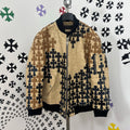 Chrome Hearts Men's Spring/Summer Classic Fashion Zipper Long Sleeve Cowhide Leather Cross Print Jacket #78221