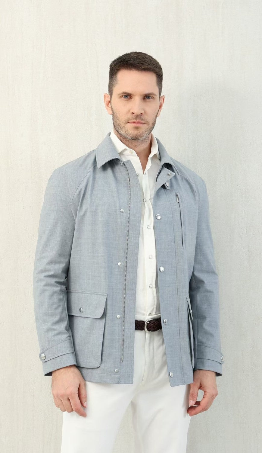 Brunello Cucinelli Men's Spring And Summer Fashion Shoulder Insert Sleeve Military Jacket Light And Comfortable Temperament Jacket Coat Ngvp #9961