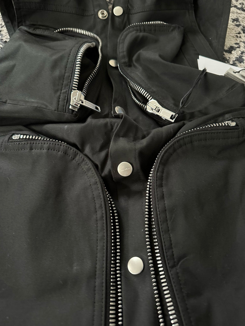 Rick Owens Men's Spring/Autumn Solid Colour V-Neck Backless Workwear Single-Breasted Vest Jacket #76954