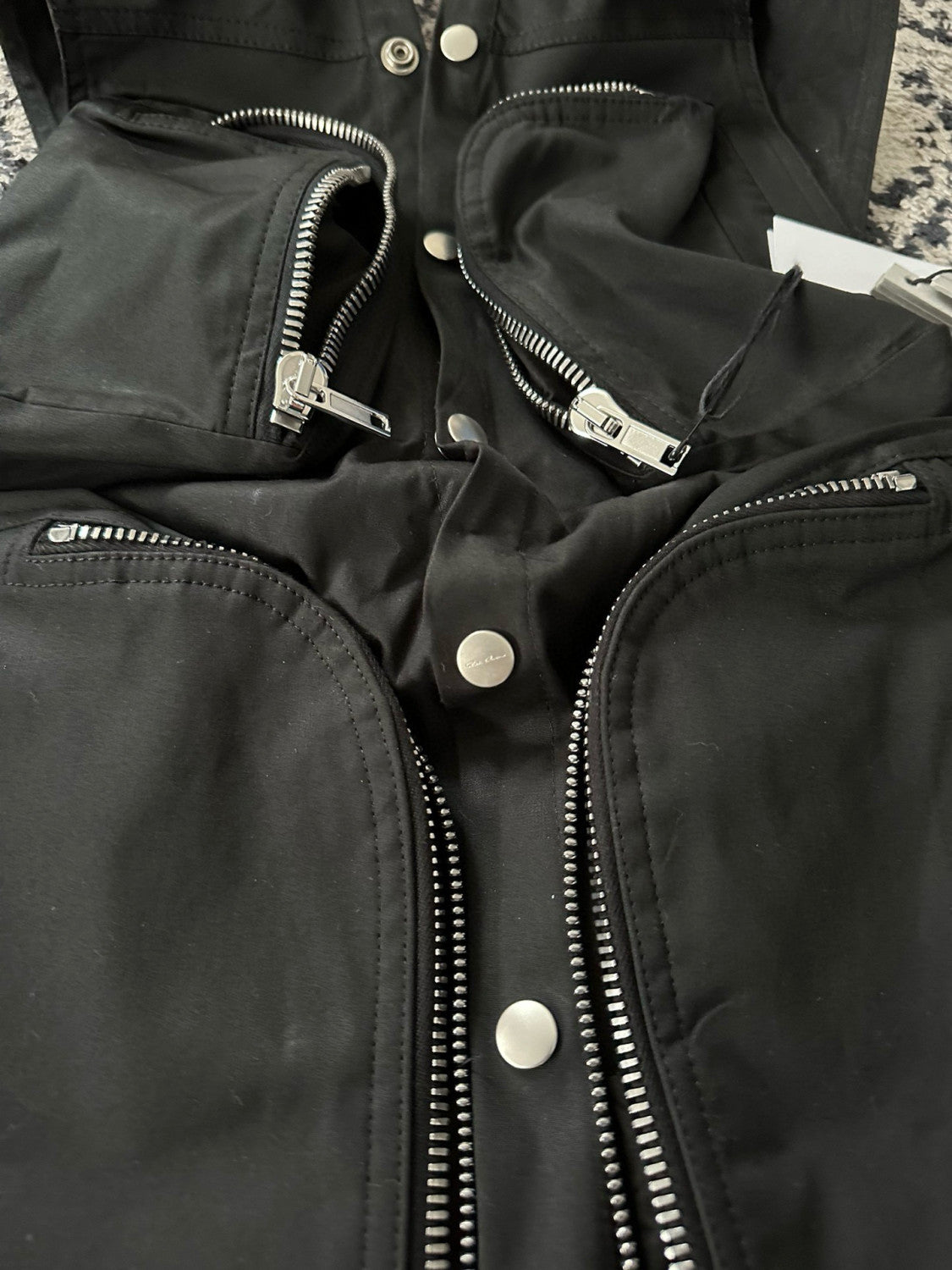 Rick Owens Men's Spring/Autumn Solid Colour V-Neck Backless Workwear Single-Breasted Vest Jacket #76954
