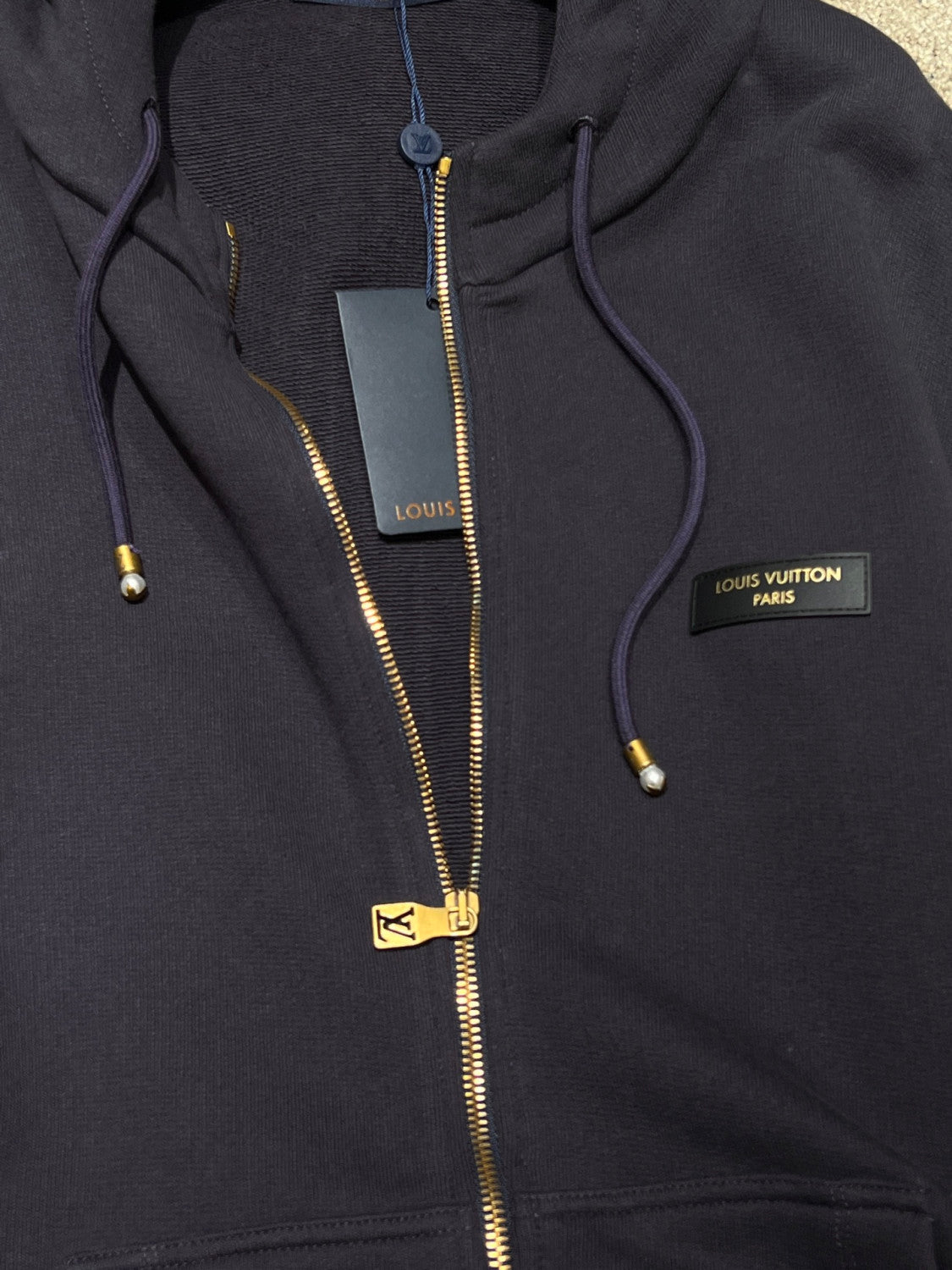 LOUIS VUITTON Vintage Zipped Hooded Blouson #378009