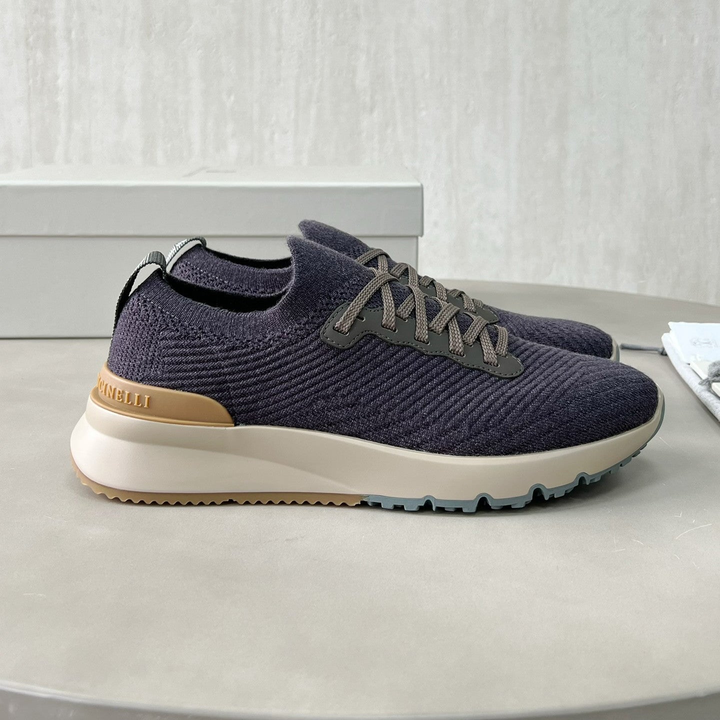 Brunello Cucinelli  Men's Spring/Fall Fashion Casual Round Toe Lace Up Low Top Flat Sole Sneakers Shoes #78959