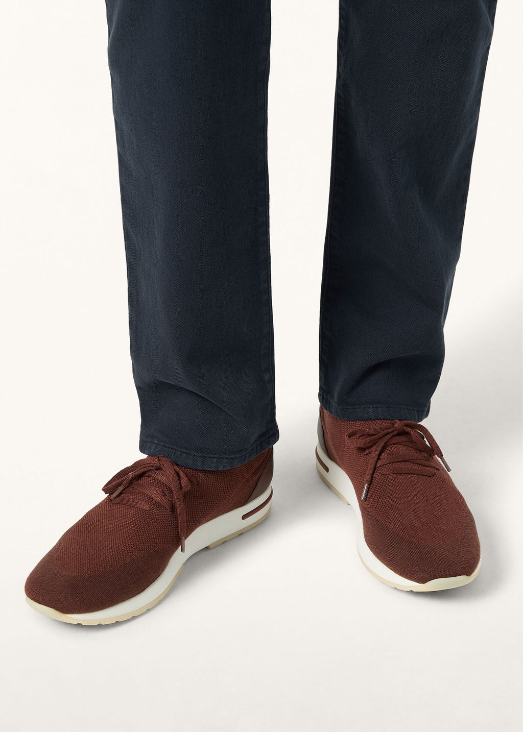 Loro Piana 360 Lp Flexy Walk Men's Autumn/winter Sports Shoes Two-tone Fashion Luxury Knit Comfortable Casual Footwear Ngvp #2435
