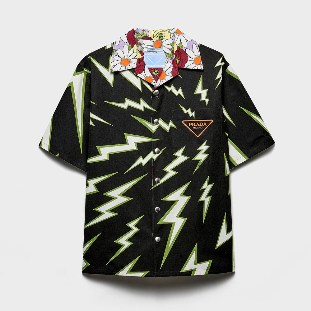 PRADA Timecapsule Printed Cotton Shirt #378085