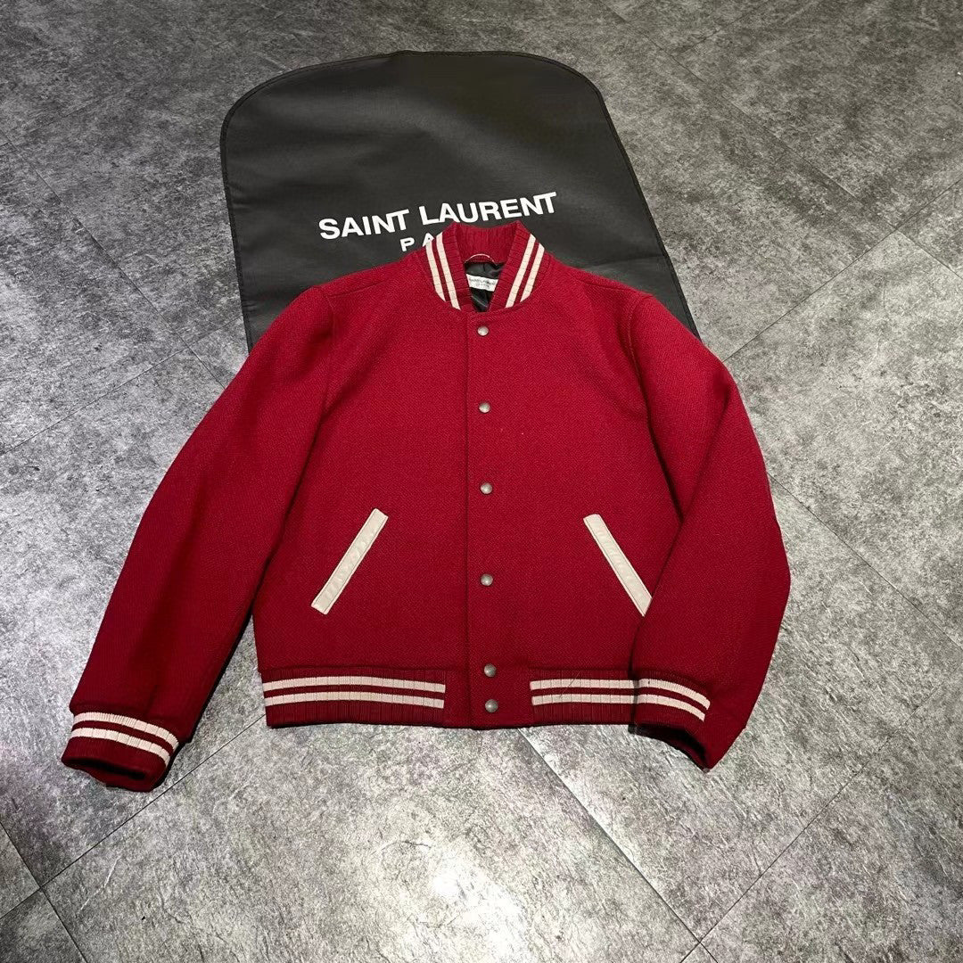 Saint Laurent Teddy Jacket In Wool Ngvp #691