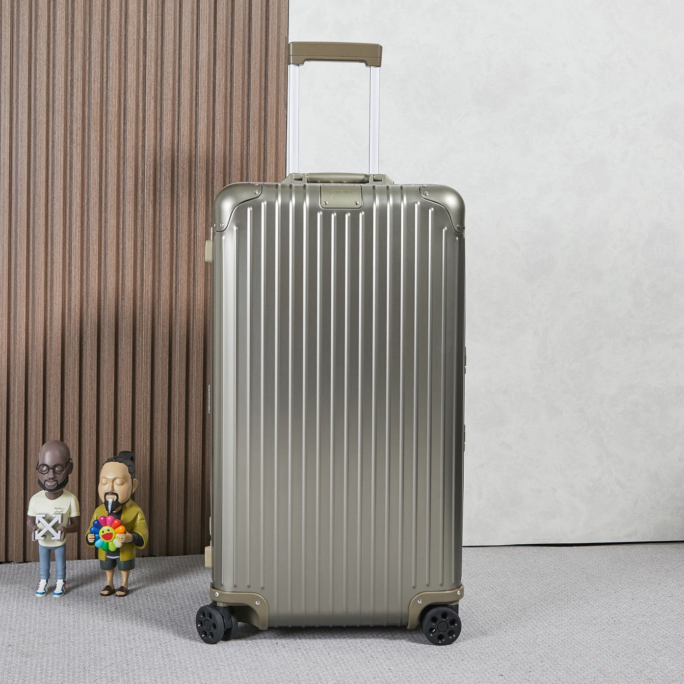 Rimowa Men's And Women's Fashion Classic Solid Color Checked Luggage With Retractable Handle 33-inch Suitcase Checked Luggage Bag Bags #79299