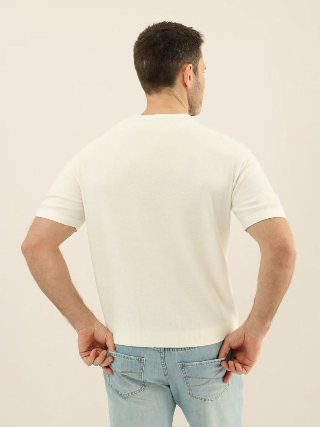 Loro Piana Solid Color Round Neck Pullover Short Sleeve T-shirt #377035