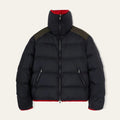 Loro Piana Men's Fall and Winter Colorblocking Lapel Reversible Zipper Long Sleeve Puffer Down Jacket #74426