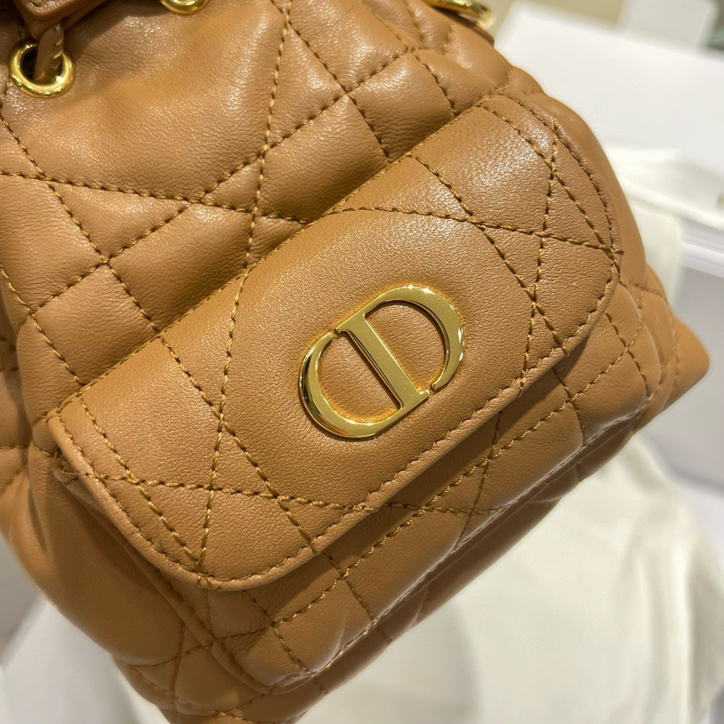 Dior Caro Women's Fashion Classic Solid Color Lambskin Cd Logo Mini Bucket Bag Shoulder Bag Crossbody Bag Bags S5250UNOZ_M030 #78351
