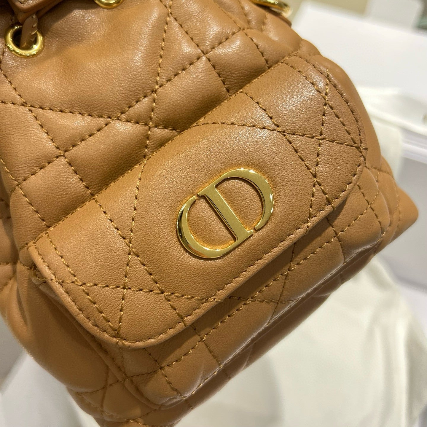Dior Caro Women's Fashion Classic Solid Color Lambskin Cd Logo Mini Bucket Bag Shoulder Bag Crossbody Bag Bags S5250UNOZ_M030 #78351