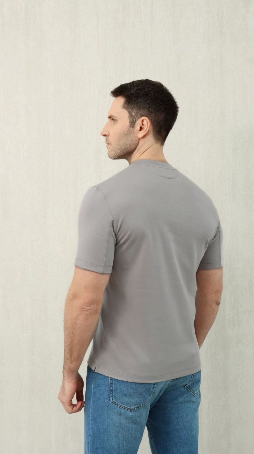 Brunello Cucinelli Cotton Jersey Slim Fit Crew Neck T-shirt With Logo #376925