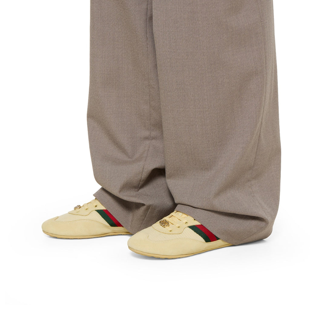 Gucci White GG Canvas Gucci Shift Series Women's Sneakers #333045