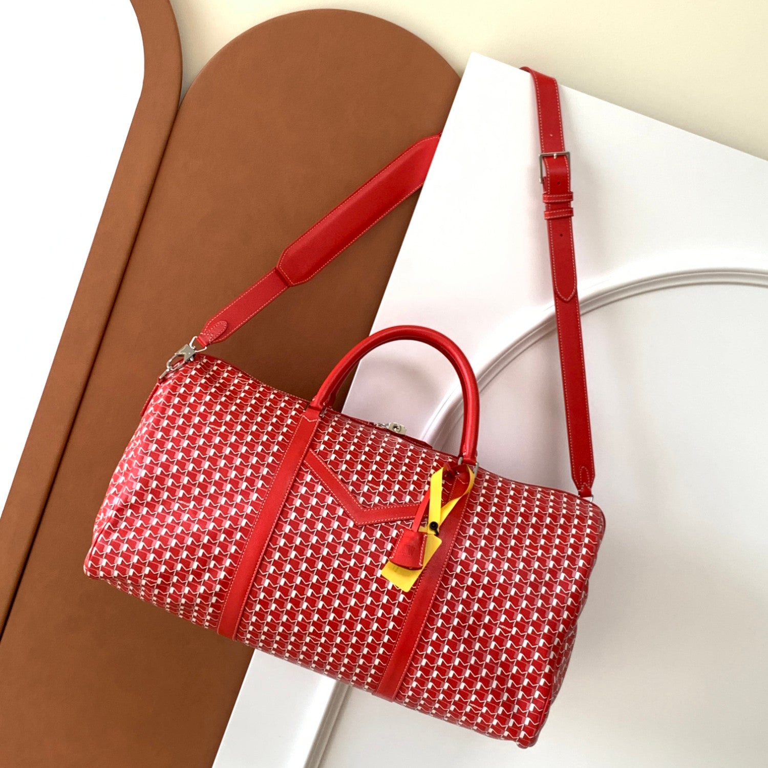 GOYARD Men's And Women's Fashion Classic Color Block Zipper Closure Adjustable Straps Travel Backpack Crossbody Bag Tote Shoulder Bag Bags CI3002-0220 #79552