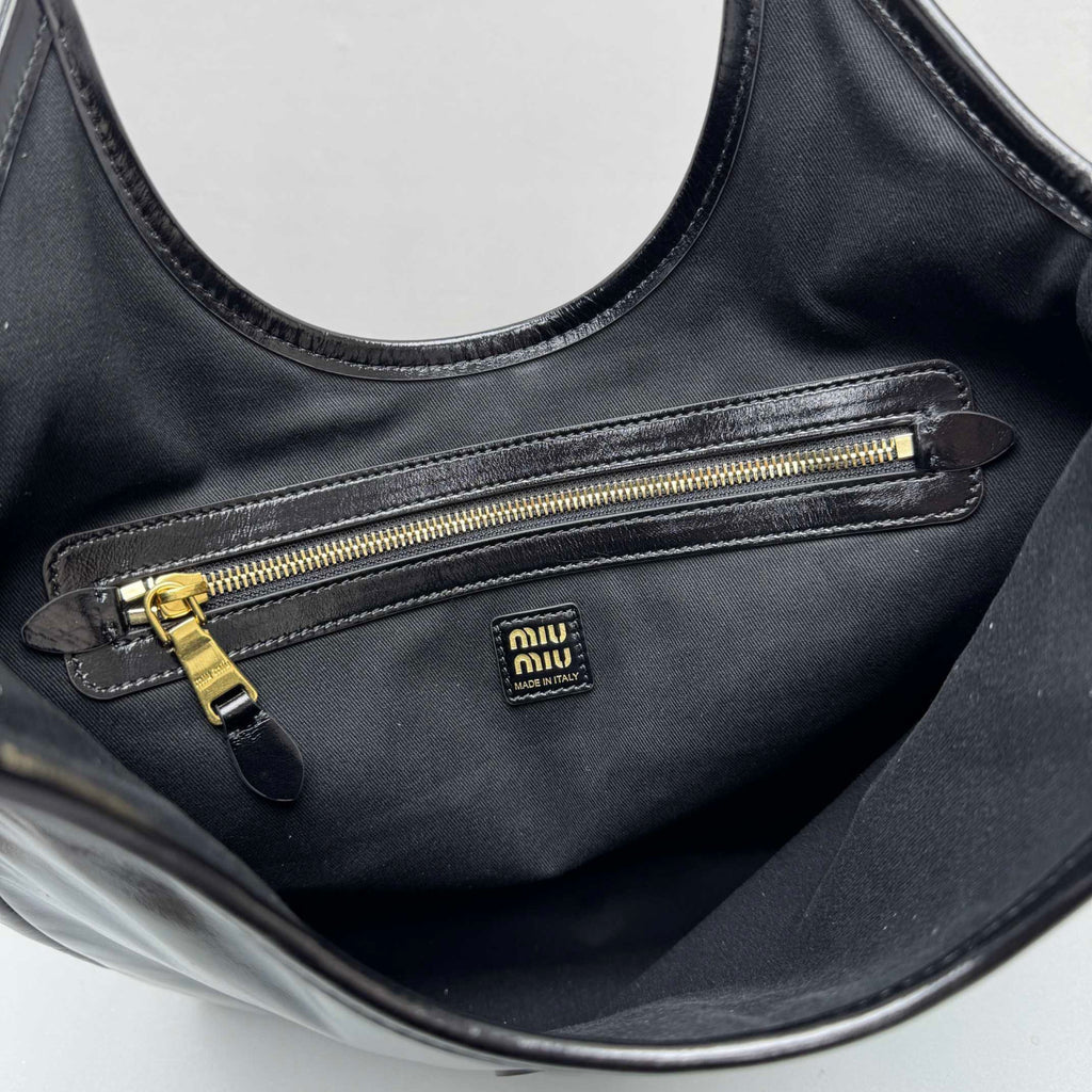 MiuMiu Black Ivy Leather Bag #336426