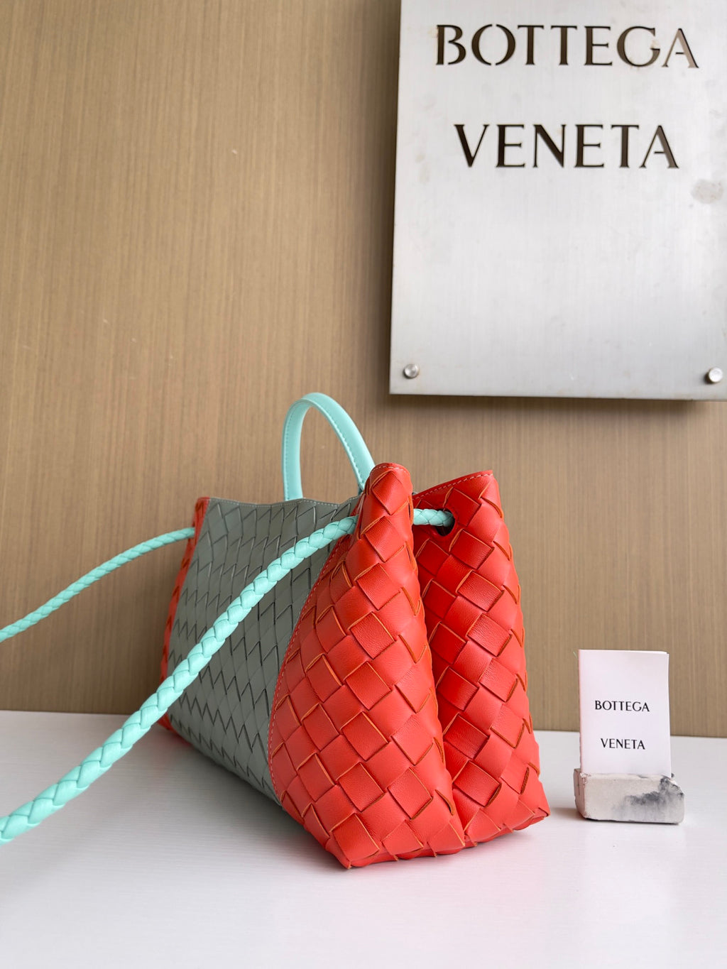 Bottega Veneta East-West Andiamo Chain Top-Handle Bag #329590