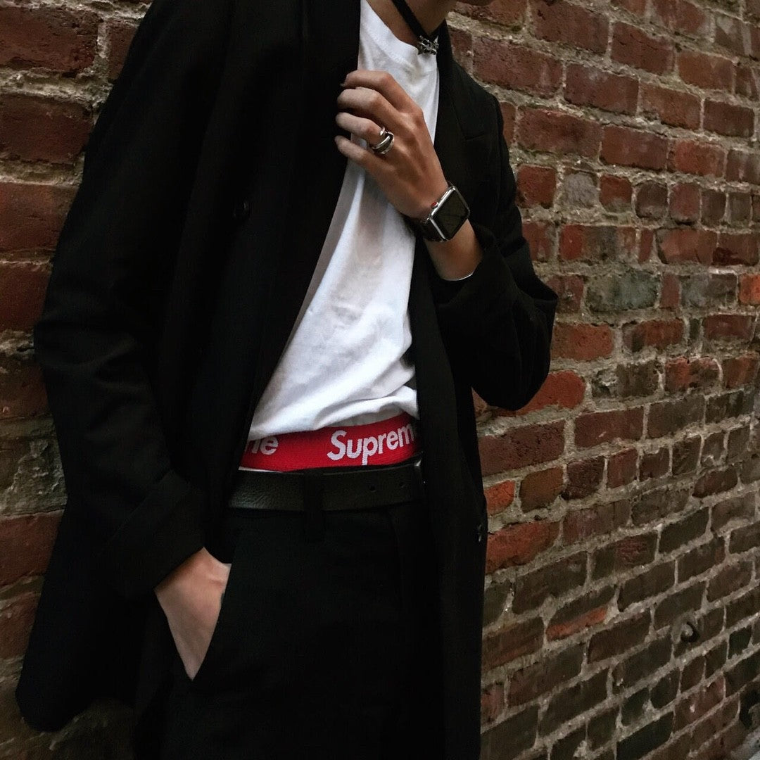 Supreme  Men's And Women's All-season Logo High-waisted Briefs Fashion Trend Fit Underpants Three Pairs #71314