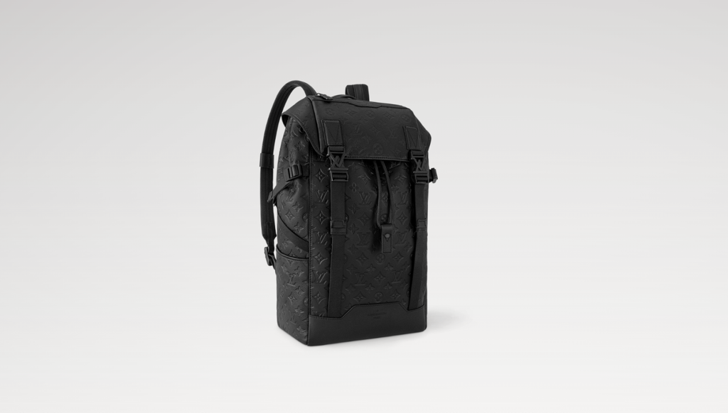 Louis Vuitton Men's Getaway Backpack With Full-Print Logo. Zipper Closure. Monogram Shadow Calfskin Leather. Black Casual Bag Bags M24776 #81537