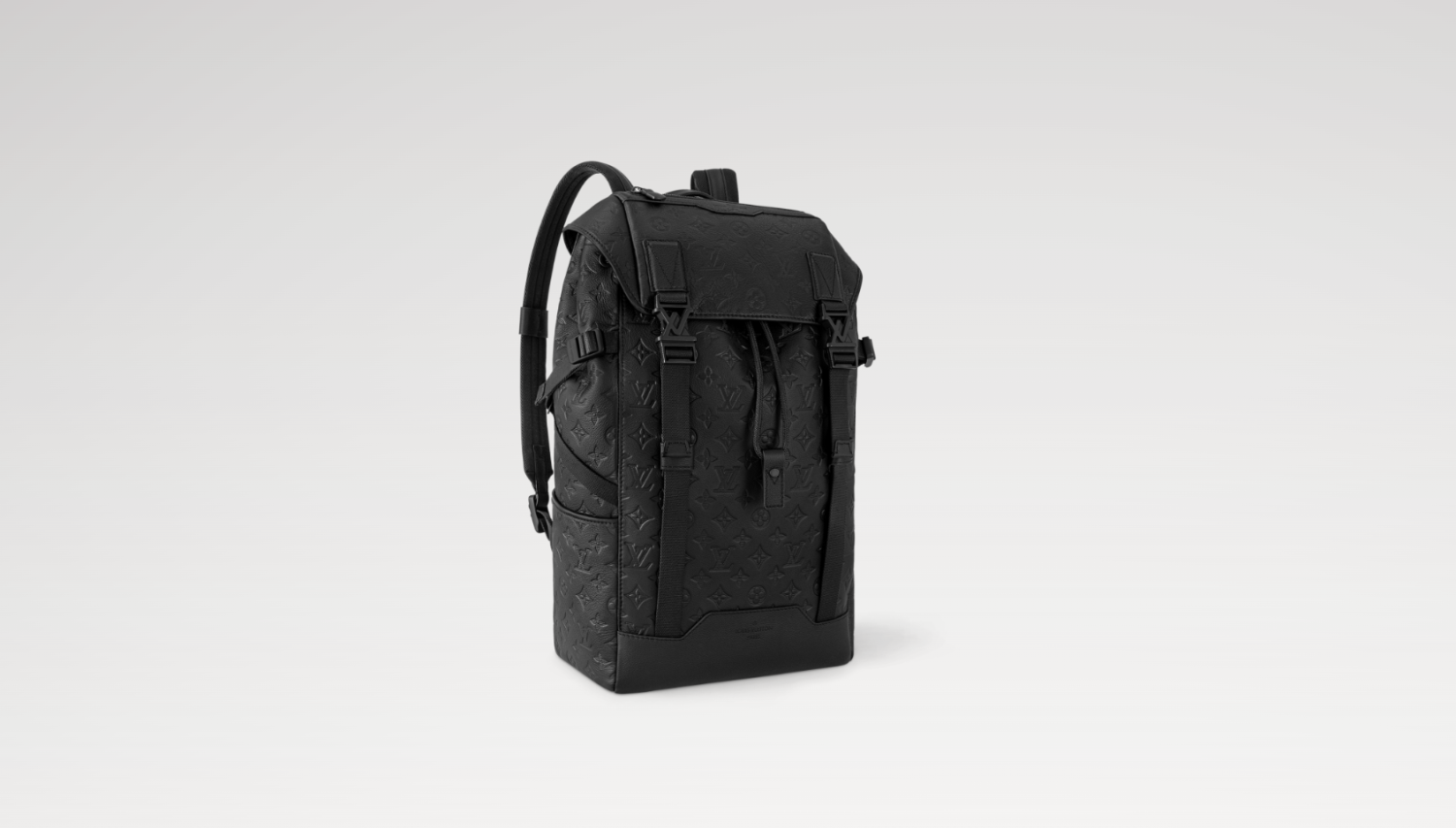 Louis Vuitton Men's Getaway Backpack With Full-Print Logo. Zipper Closure. Monogram Shadow Calfskin Leather. Black Casual Bag Bags M24776 #81537