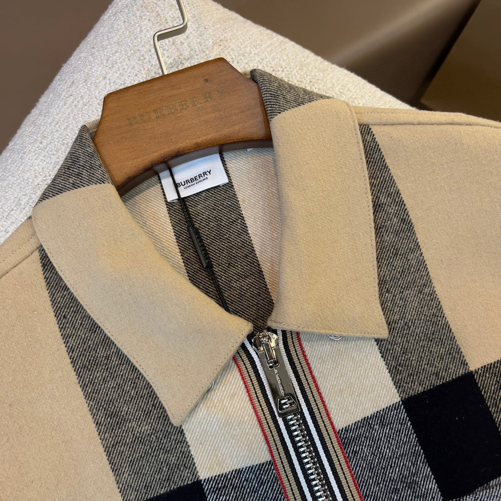 Burberry Men's Check Zip Jacket #96224