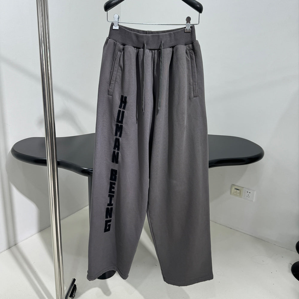 Balenciaga Men's HUMAN BEING SHIFTED Zipper Hoodie Vintage Washed Sweatshirt Jacket Casual Solid Color Pants Straight Sweatpants Suit Set Ngvp #1549