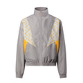 Louis Vuitton MONOGRAM Men's And Women's Spring/Autumn Fashion Casual Color Blocked High Neck Zipper Long Sleeved Jacket #78276