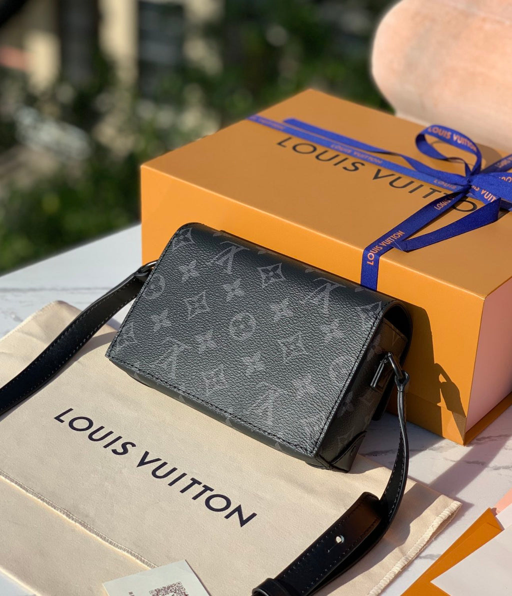 Louis Vuitton Steamer Men's Solid Color Classic Letter Printed Buckle Adjustable Shoulder Strap Coated Canvas with Cowhide Trim Shoulder Crossbody Bag Bags #75369