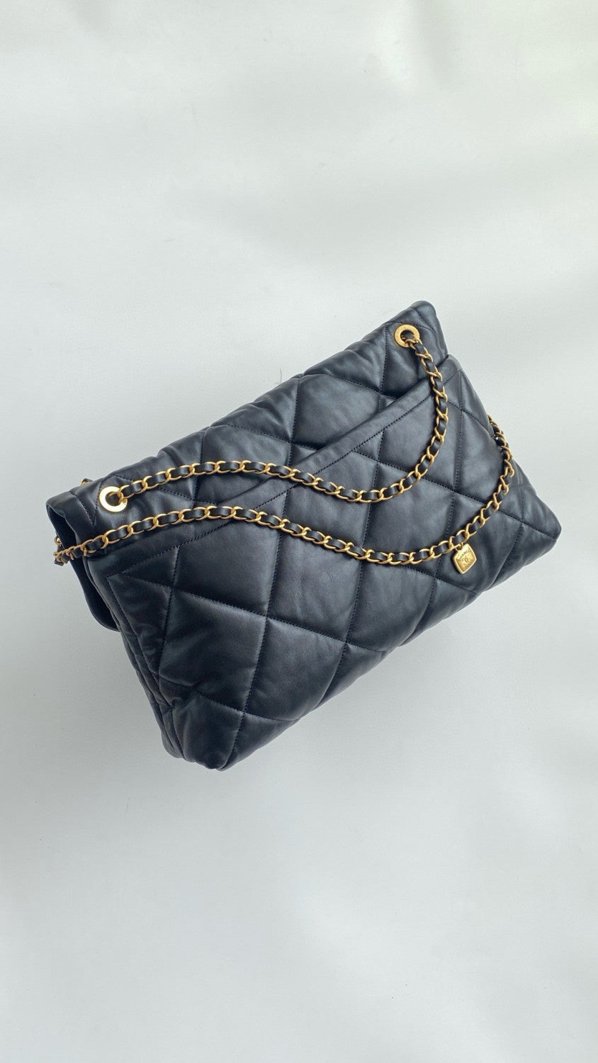 Chanel Women's Fashion Classic Solid Color Double Pocket Flap Bag Chain Shoulder Tote Bag Bags #79115