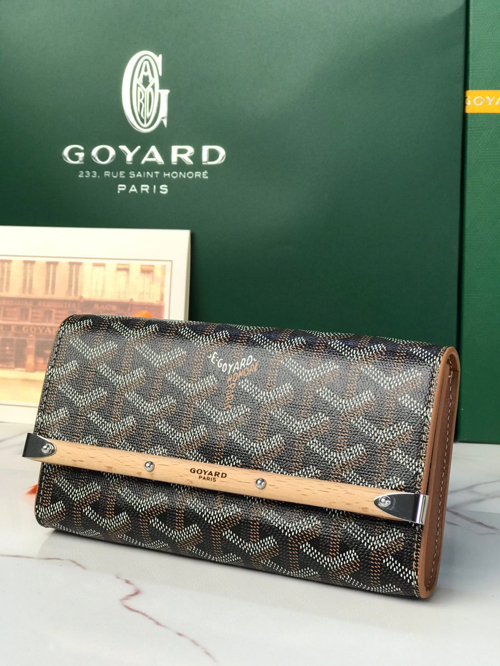 Goyard Monte-carl Mini Clutch Wooden Strap Iconic Luggage Crossbody Shoulder And Tote Bag Bags #196795