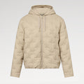 Louis Vuitton MONOGRAM Quilted Hooded Belted Jacket Women's And Men's Autumn and Winter Embroidered Letter Printed Solid Color Hooded Zipper Long Sleeve Cotton Jacket #76429