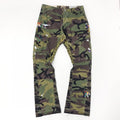 Gallery Dept Men's Women's Four Seasons Camouflage Colorblocking Washed Pants Pocket Zipper Casual Straight Leg Pants Ngvp #7874
