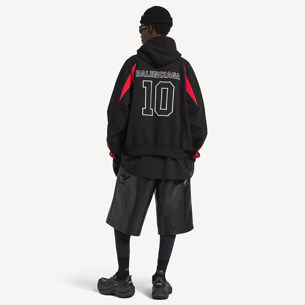 Balenciaga Men's Balenciaga NBA Collaboration Oversized Zip-up Hoodie in Black multicolor #377157