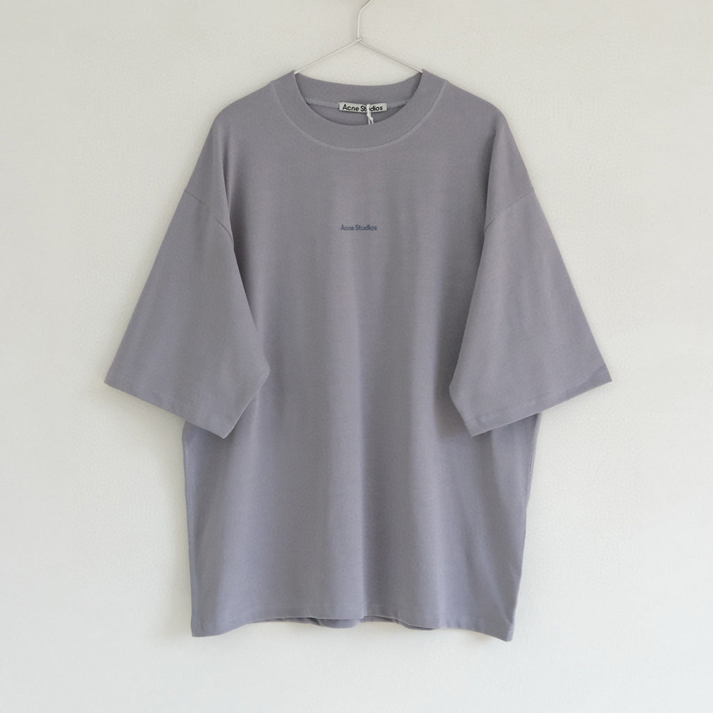 Acne Studios Men's Summer Solid Color Logo Printed Round Neck Cotton Short Sleeve T-Shirt #98862