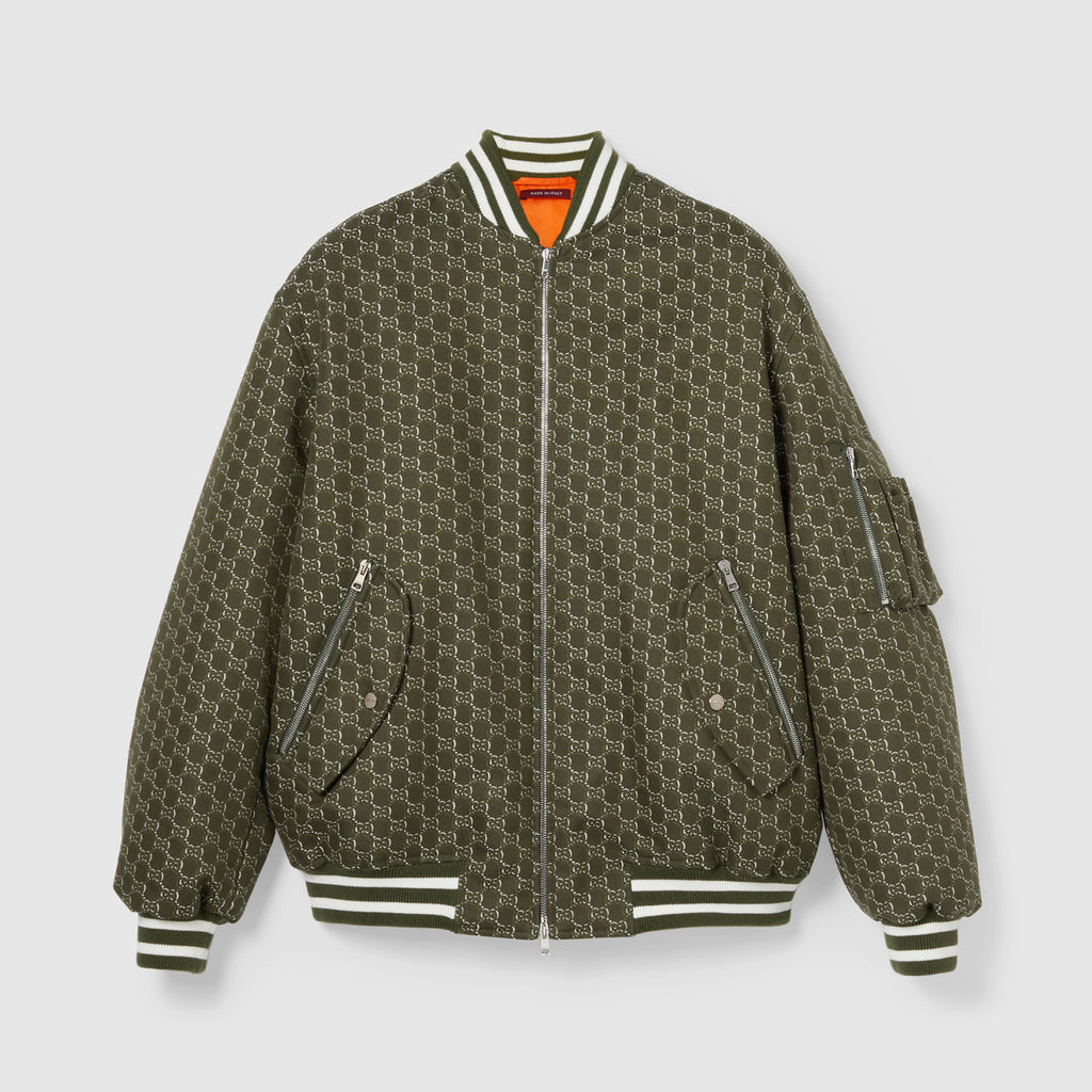 Gucci Men's Spring Autumn Solid Colour Letter Printed Zipper Long Sleeve Jacket #76777