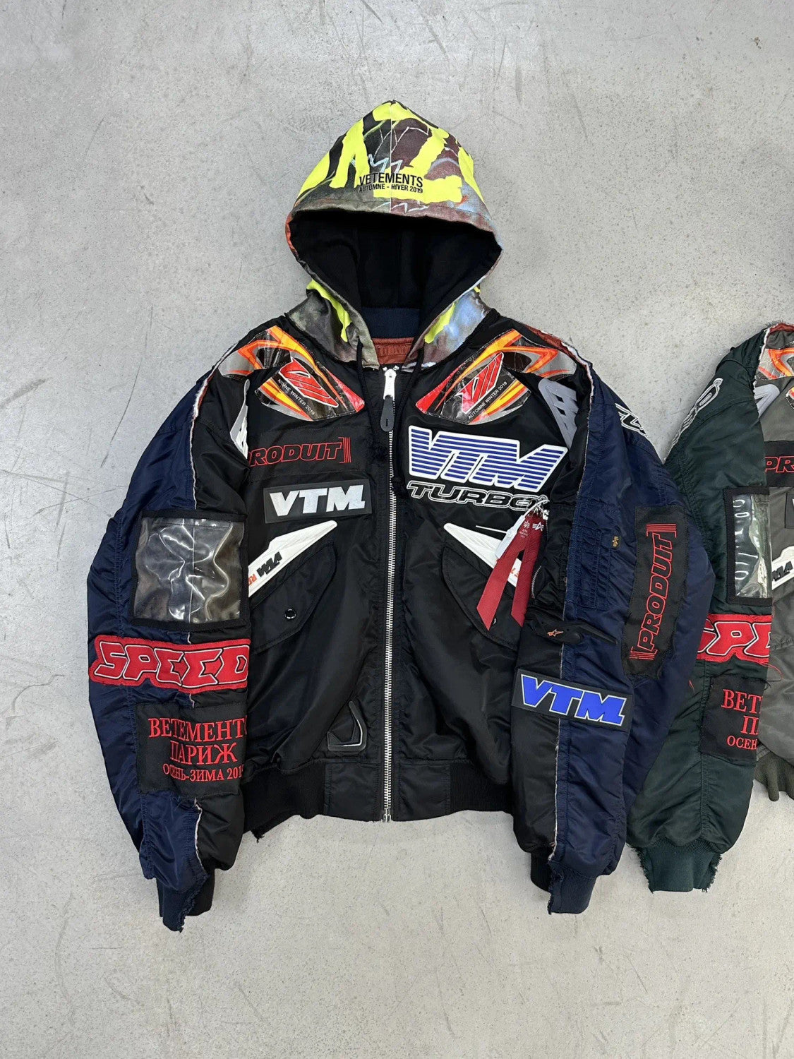 Vetements Man Motorcycle Zipper HoodedJacket #94855