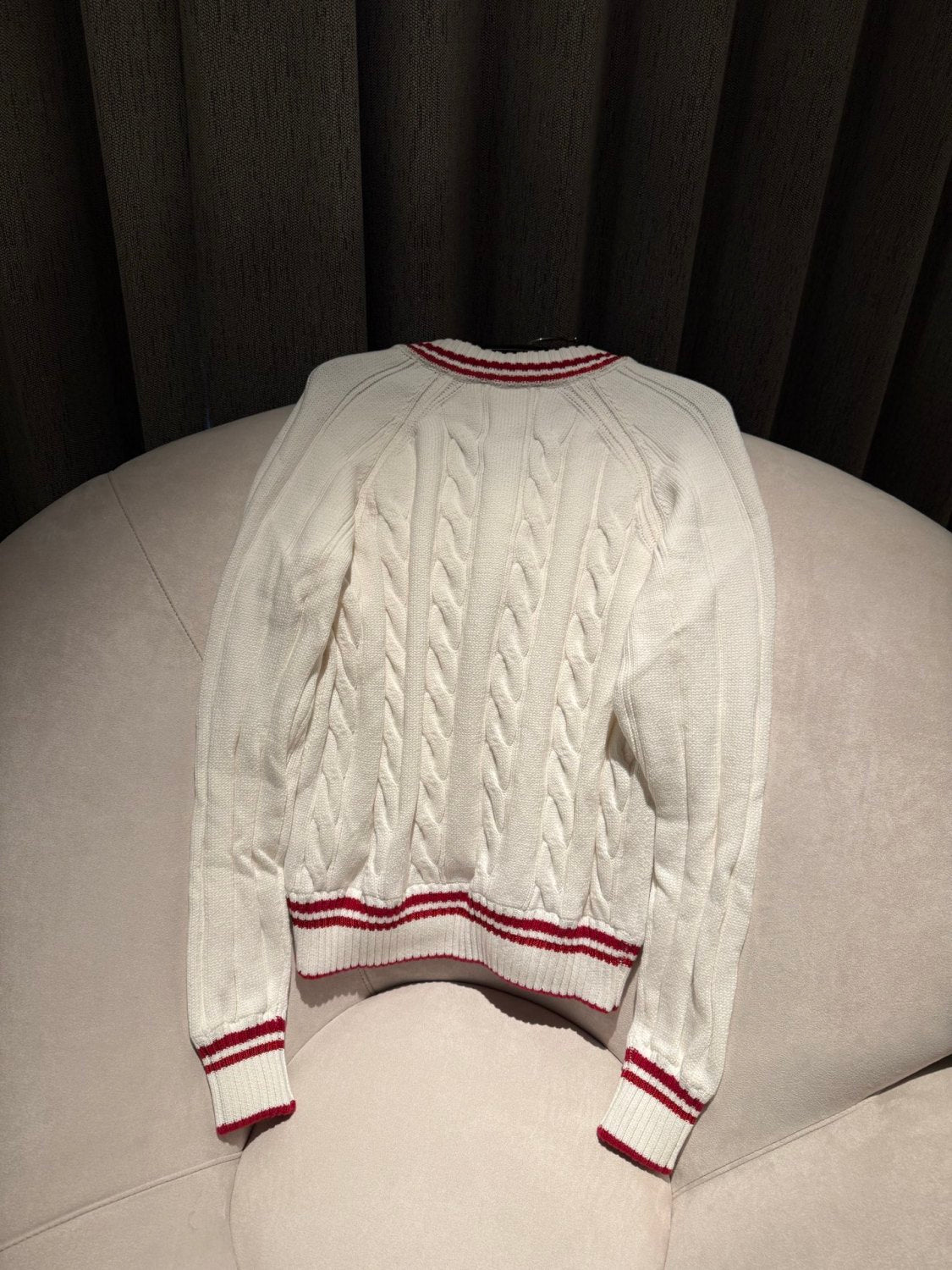 Louis Vuitton Preppy V-Neck Cable Pullover #337099