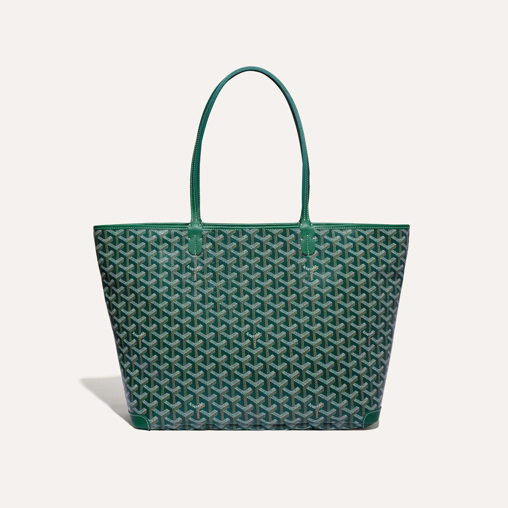 GOYARD Artois Men's Women's Y Word Old Flower Full Print Leather Shoulder Bag Zipper Closure Casual Tote Bags #77388