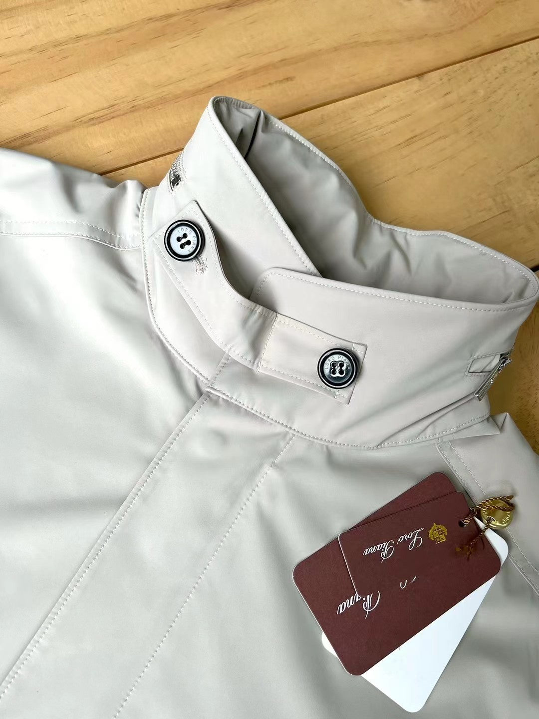 Loro Piana Standing Collar Long Sleeved Jacket #21867