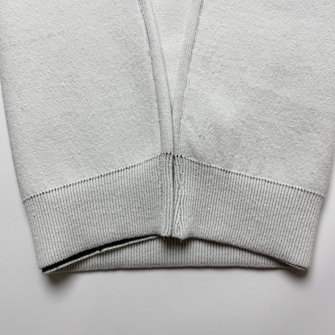 Balenciaga Men's 3B Sports Icon Ski Crewneck in White Black #334344