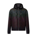 Louis Vuitton Men's And Women's Spring And Summer Gradient Rainbow Letters Printed Sunscreen Hooded Zipper Long Sleeved Jacket #76558