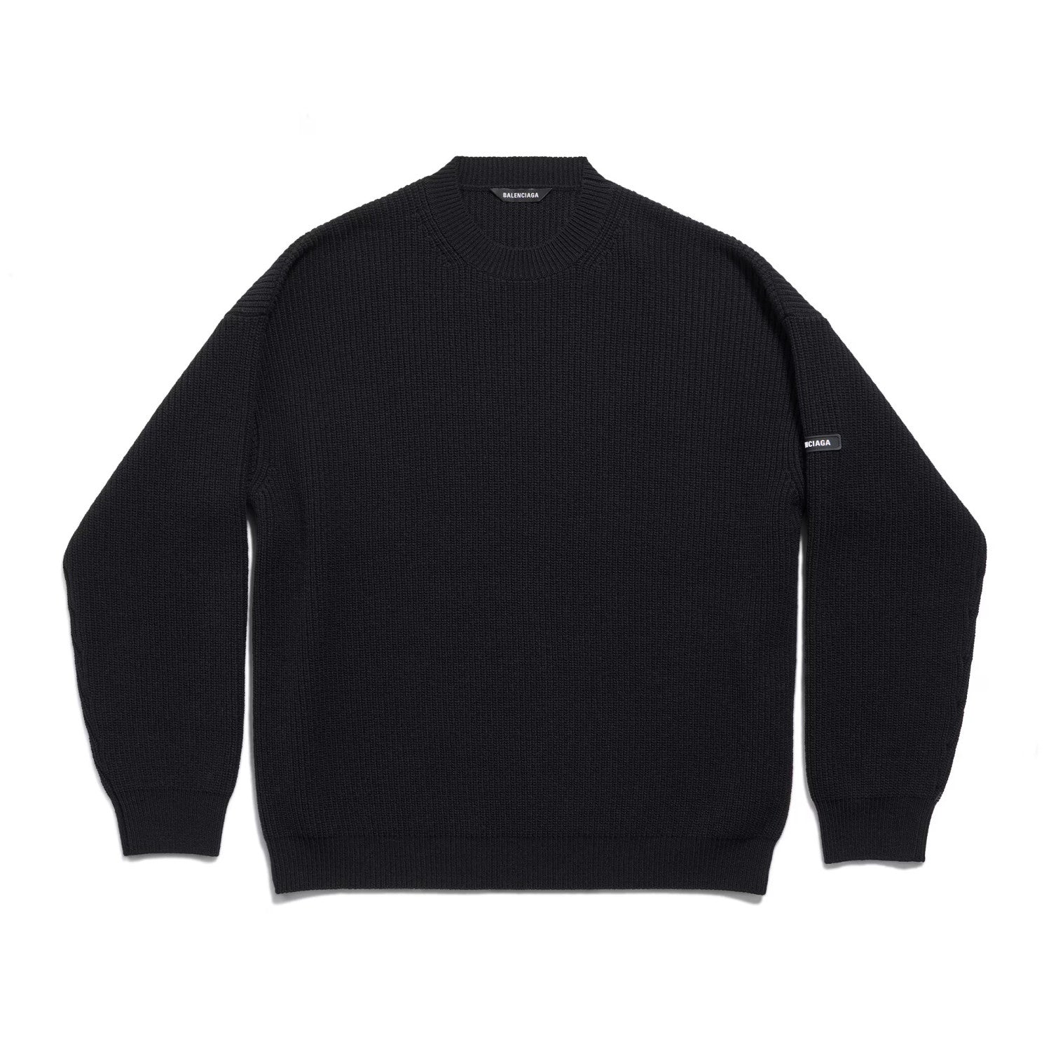 Balenciaga Men's And Women's Spring And Autumn Solid Color Round Neck Long Sleeve Loose Fit Knitted Sweater Pullover #74722