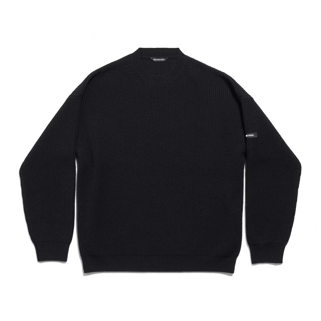 Balenciaga Men's And Women's Spring And Autumn Solid Color Round Neck Long Sleeve Loose Fit Knitted Sweater Pullover #74722