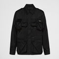 Prada Men's Spring and Fall Black Nylon Multi-Pocket Zipper Long Sleeve Jacket #99721