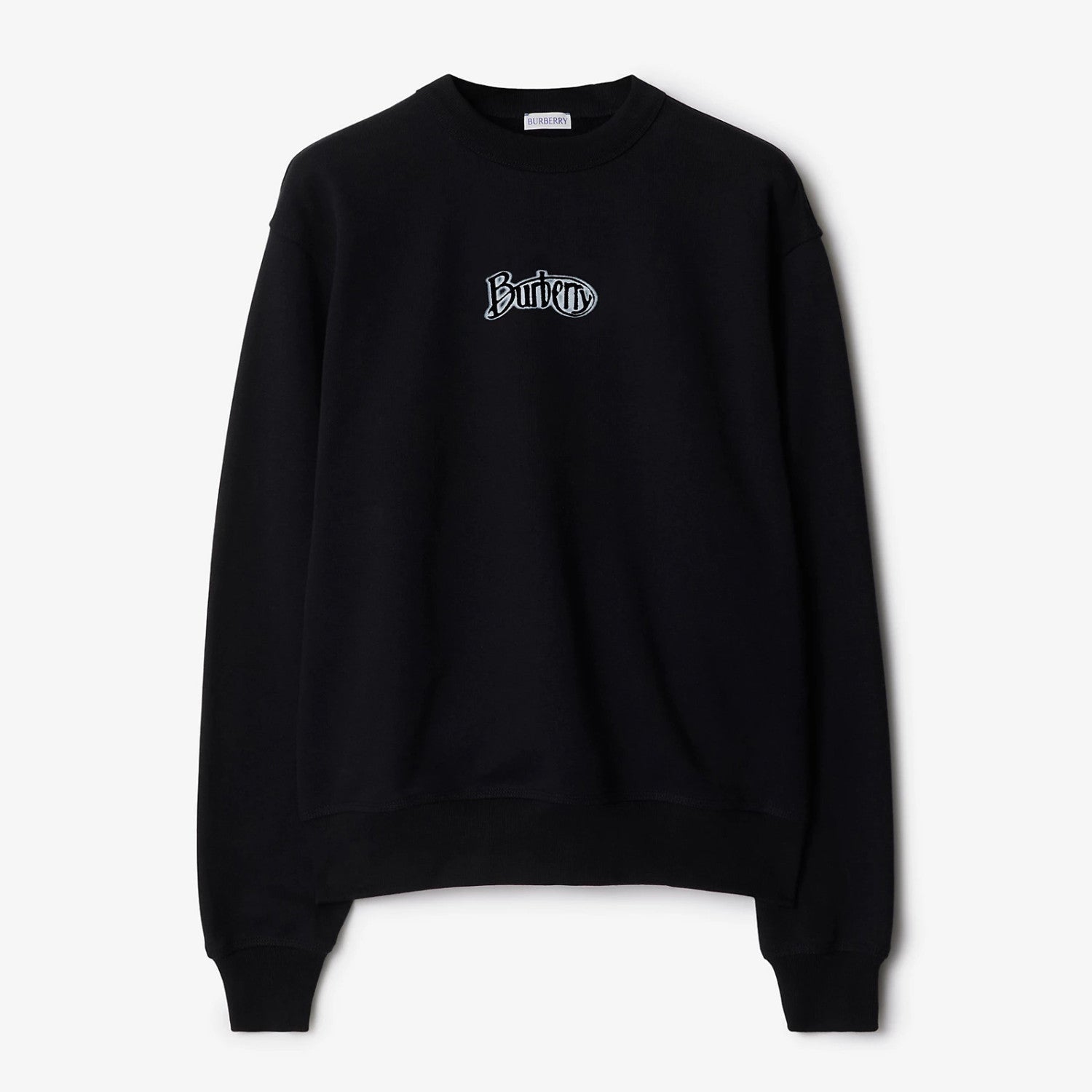 Burberry Men's Spring and Autumn Black Letter Logo Pattern Printed Round Neck Long Sleeve Sweatshirt Elastic Drawstring Casual Pants Suit Set #74235