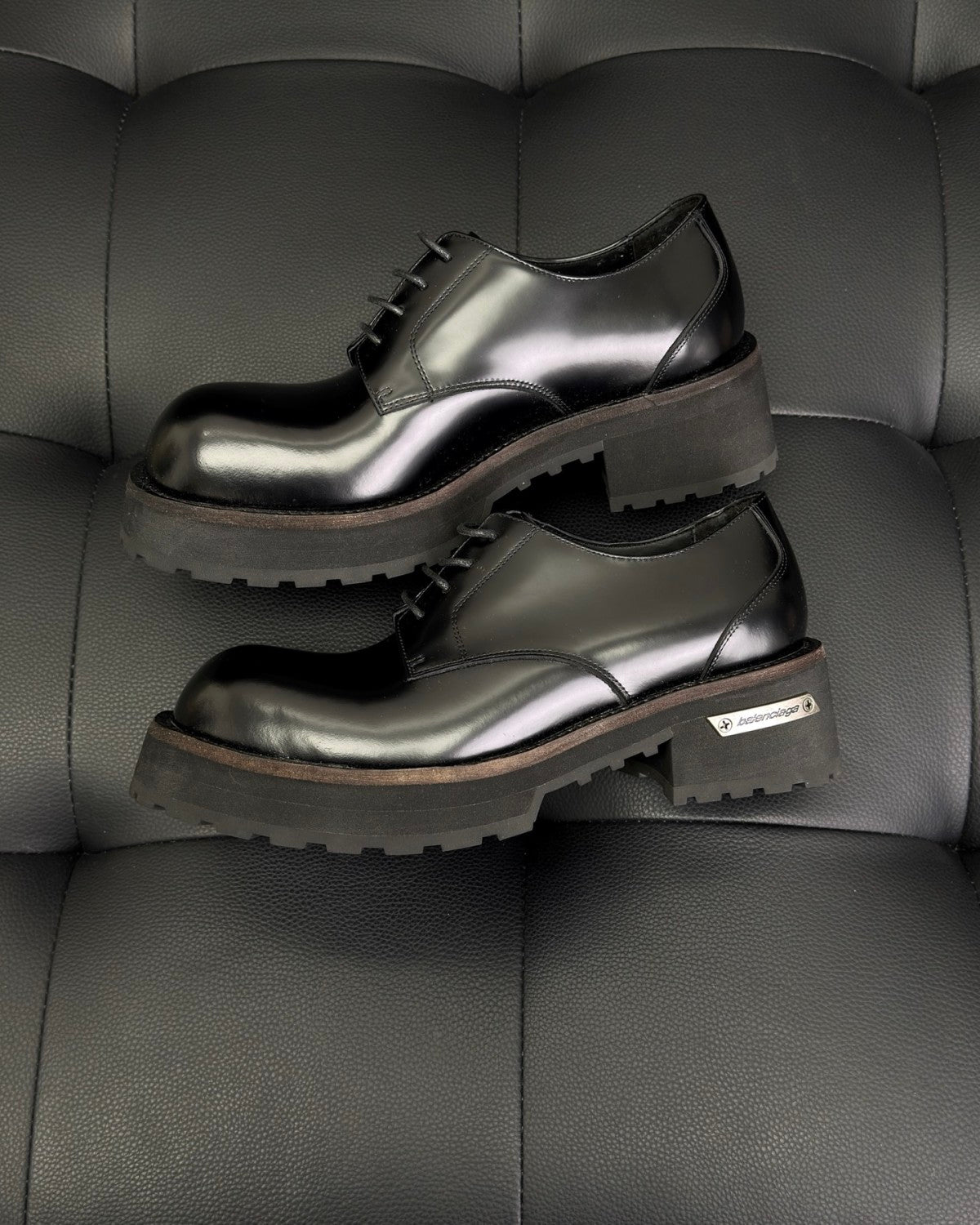 Balenciaga Venom Men's Derby Shoes #336090