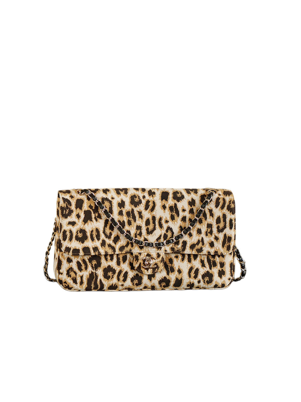 Chanel Classic Leopard-print Chain Bag With Double C Logo Stylish Casual And Retro Shoulder Bag Bags #196590
