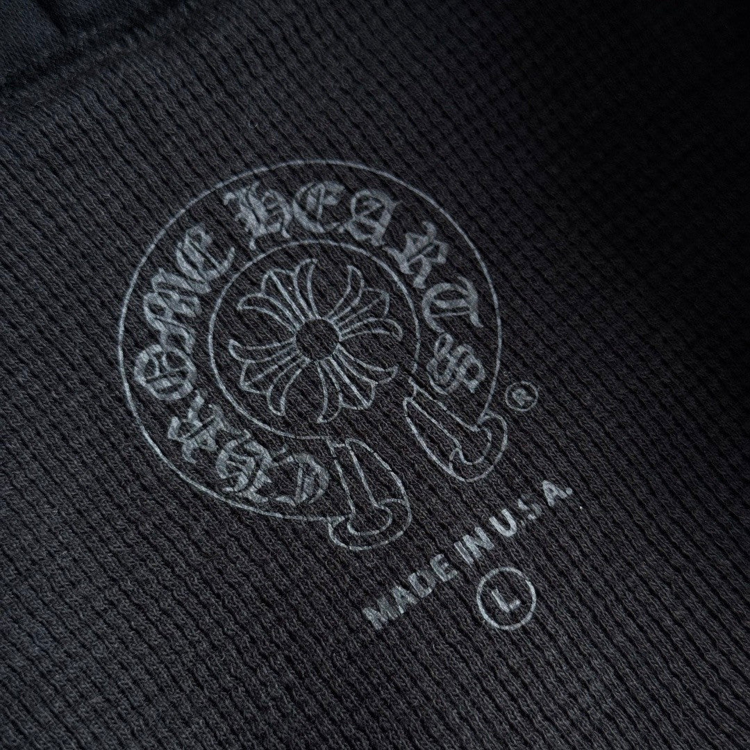 Chrome hearts Sanskrit Letter Logo Zipper Hooded Sweatshirt #333725