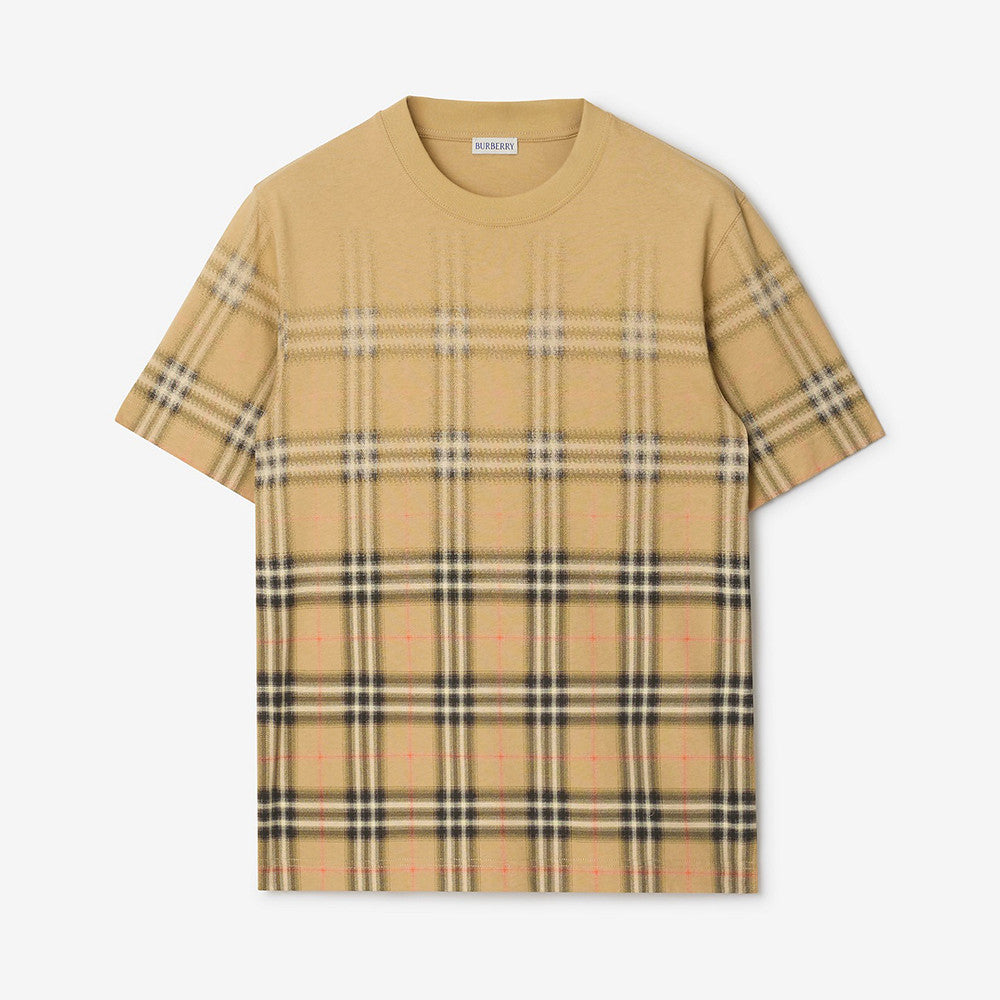Burberry Men's Gradient Check Cotton T-shirt #335879