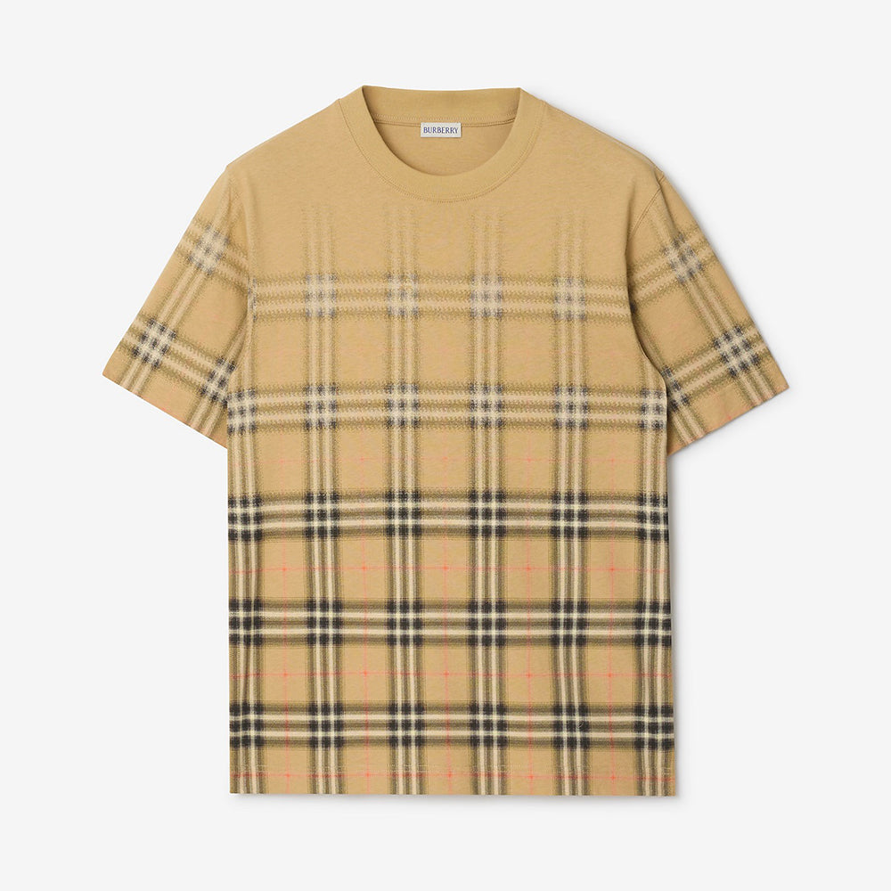 Burberry Men's Gradient Check Cotton T-shirt #335879